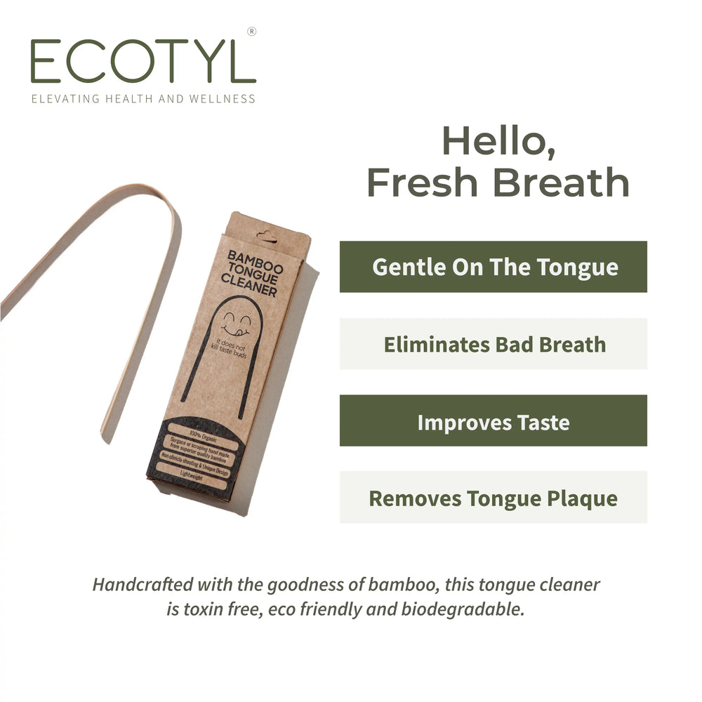Ecotyl | Bamboo Tongue Cleaner - Set of 2 - EarthBased 