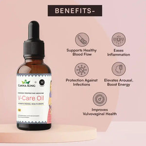 V-Care Oil: Ultimate Vaginal Health Drops - 30 ml by Cannaking - EarthBased 