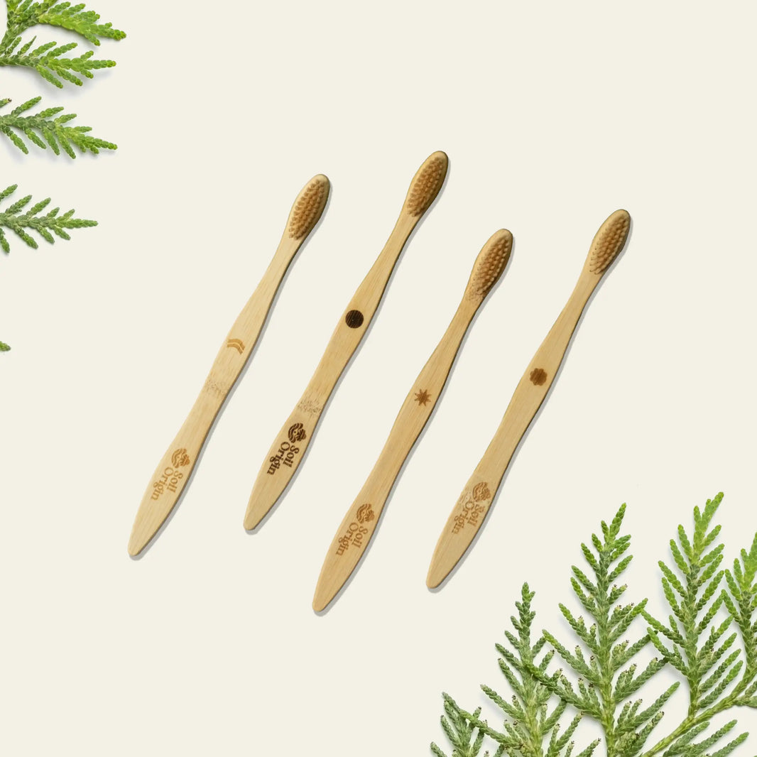 Ultra Soft Bamboo Tooth Brush | Soil Origin - EarthBased 