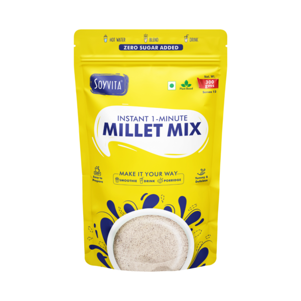 Instant Millet Mix (Zero Sugar Added + Pea Protein) | Pack of 2