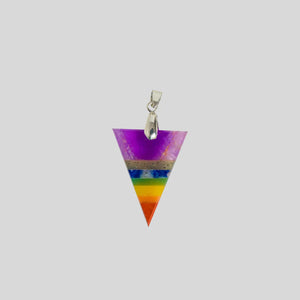 Balance Your Energy with the 7 Chakra Triangle Pendant – A Powerful, Geometric Gemstone Necklace for Healing and Alignment. - EarthBased 