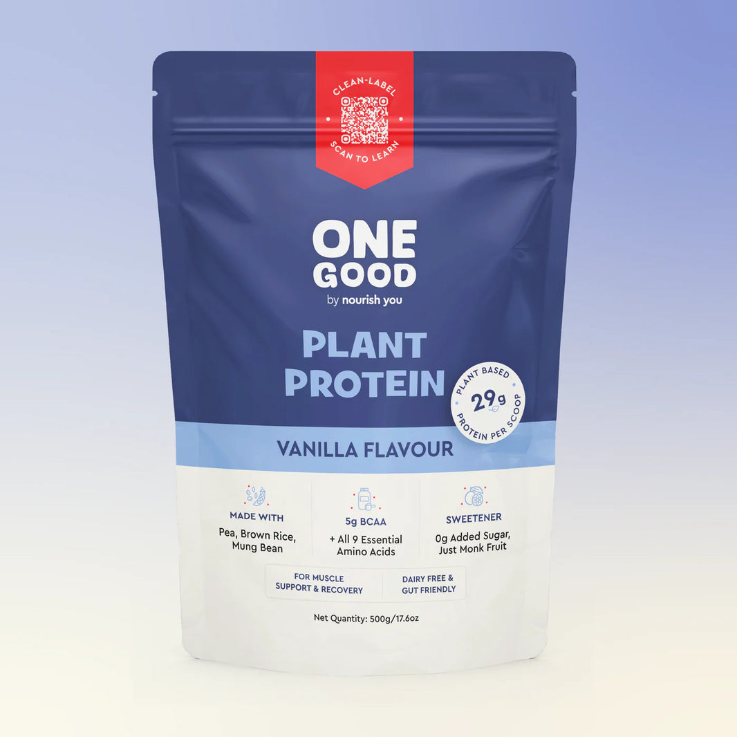 One Good Plant Protein – Vanilla | 500g | 29g Protein | All 9 Essential Amino Acids | Clean Label