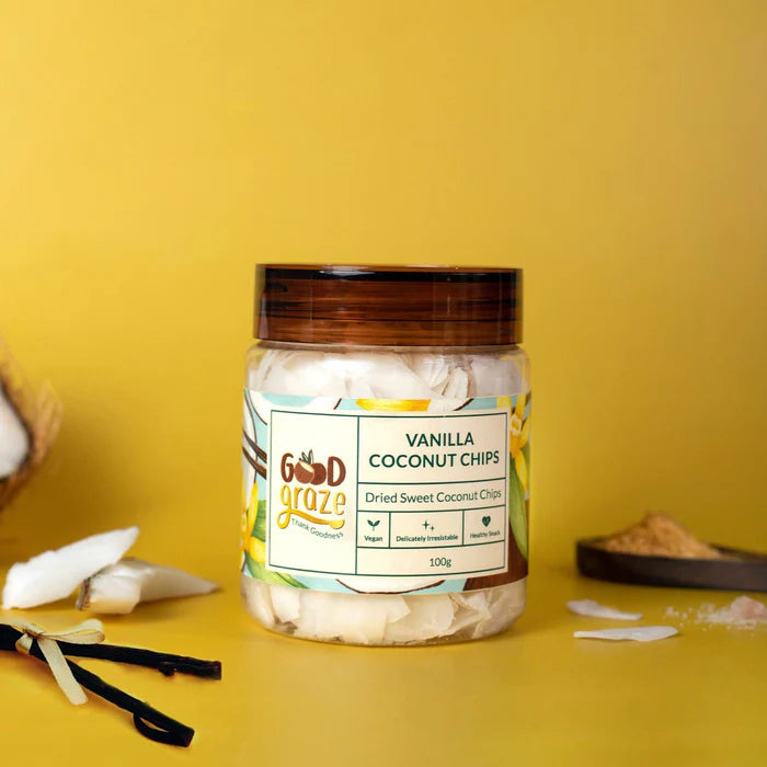 Good Graze Vanilla Coconut Chips • Pack of 2 • 200g - EarthBased 