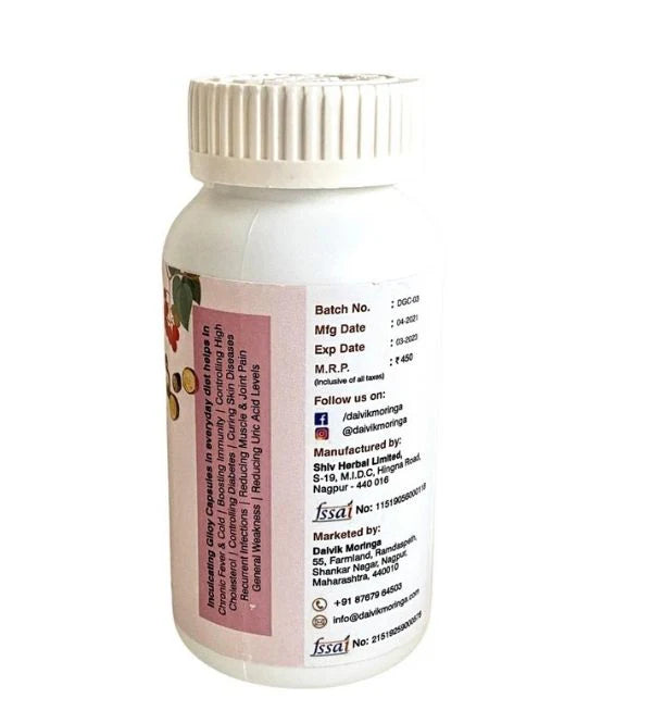 Daivik Moringa Giloy Veg Capsules | 100% Natural | Immunity Booster | 100 Caps Each - EarthBased 