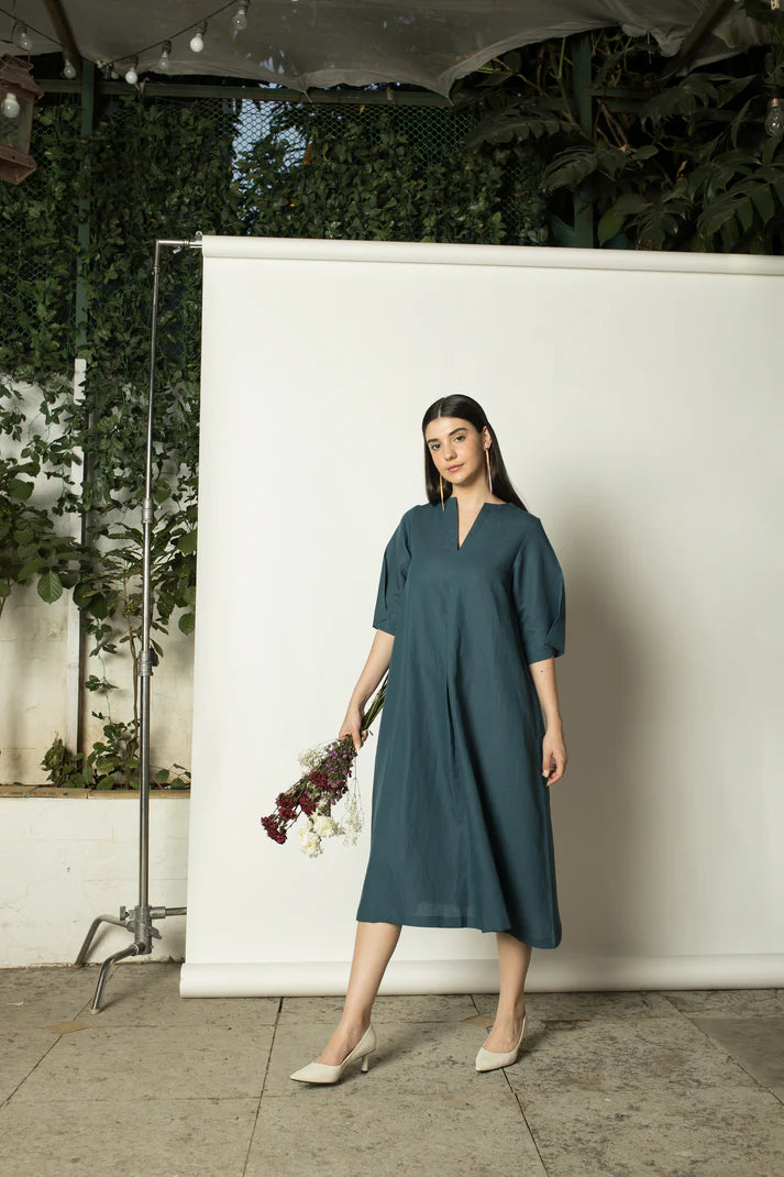 Pleated A-Line Maxi - EarthBased 