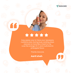 Zaocare Vitamin C & Zinc Effervescent Tablets For Glowing Skin | Immunity Booster | For Men & Women - EarthBased 