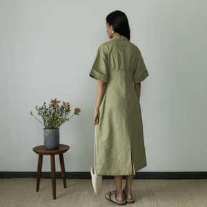 WIDE SLEEVE COLLARED MIDI - EarthBased 