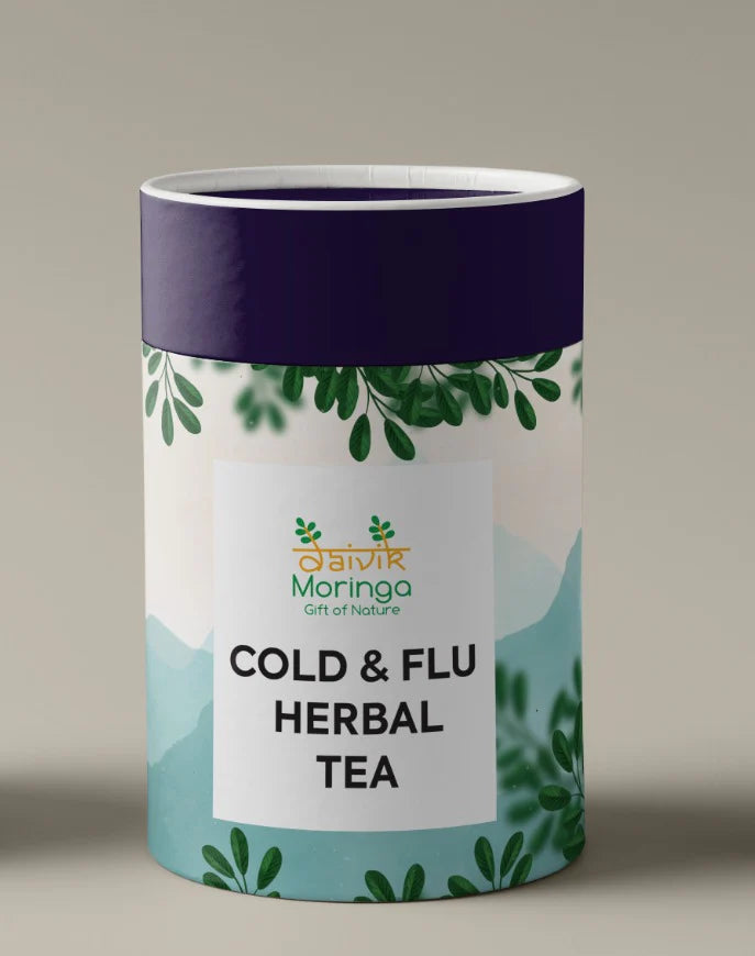 Cold & Flu Herbal Tea | Daivik Moringa - EarthBased 