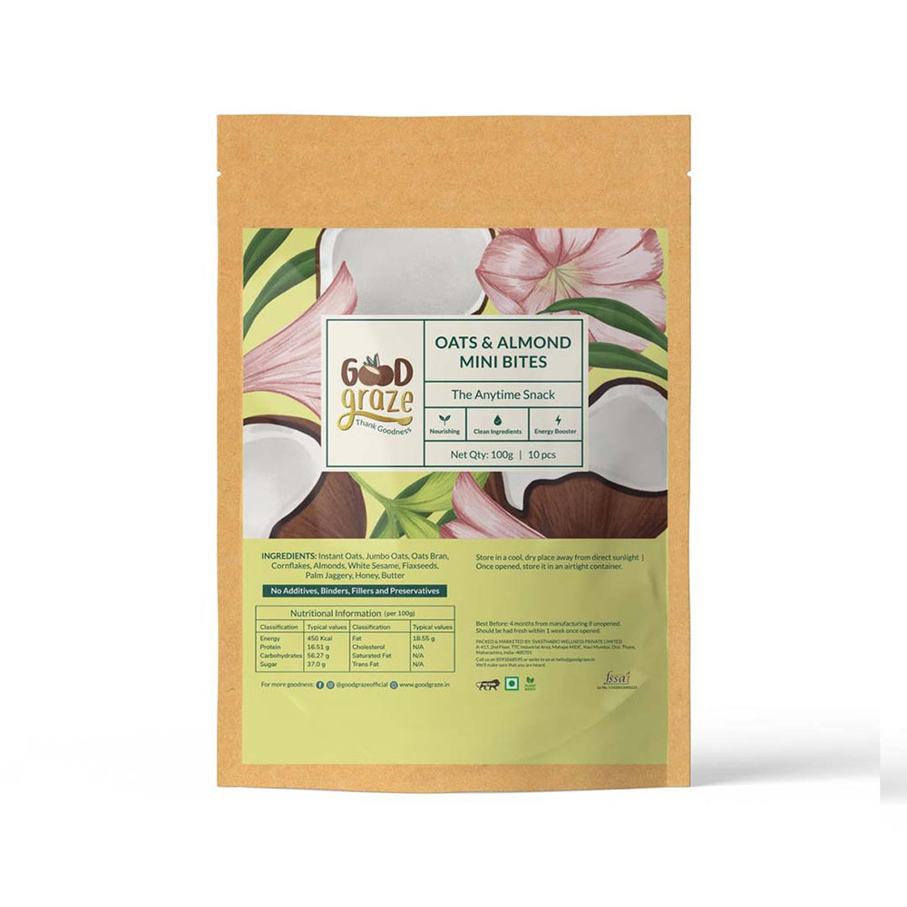 Good Graze Oats & Almond Bites - EarthBased