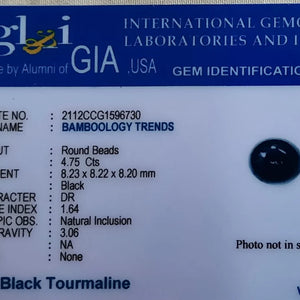 Real Black Tourmaline Healing Bracelet For Protection From Negative Energies - EarthBased 