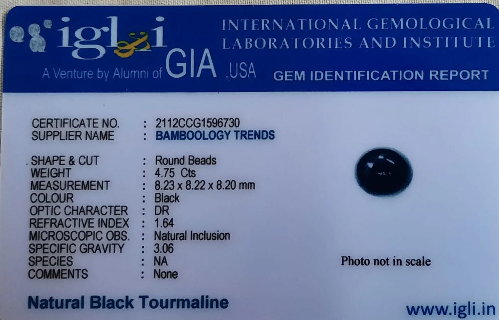 Real Black Tourmaline Healing Bracelet For Protection From Negative Energies - EarthBased 