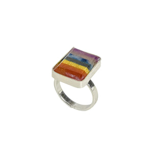 Seven Chakra Adjustable Ring - EarthBased 