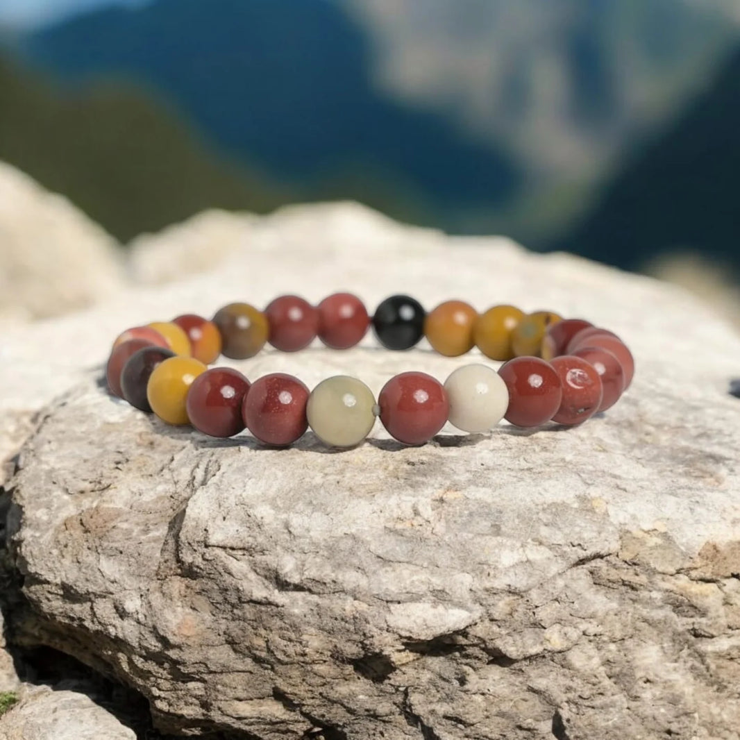 Mookaite Jasper bracelet boost immunity - EarthBased 