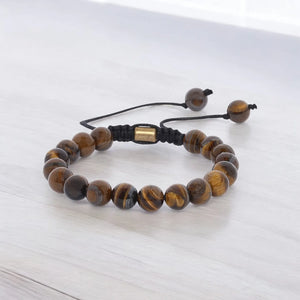 Real Tiger Eye Healing Bracelet For Courage, Creativity & Chakra Healing - EarthBased 