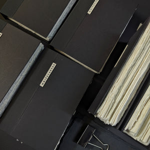 Double Trouble Black Sketching Journal I White Paper Journal - EarthBased 