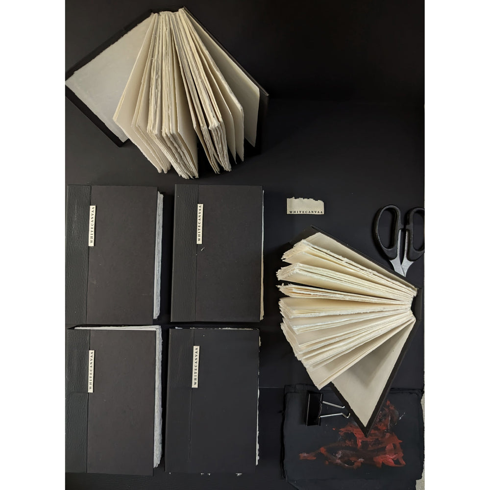 Double Trouble Black Sketching Journal I White Paper Journal - EarthBased 