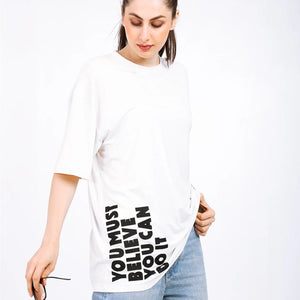 Women Oversized Bamboo T-Shirt – Soft, Breathable & Sustainable - EarthBased 