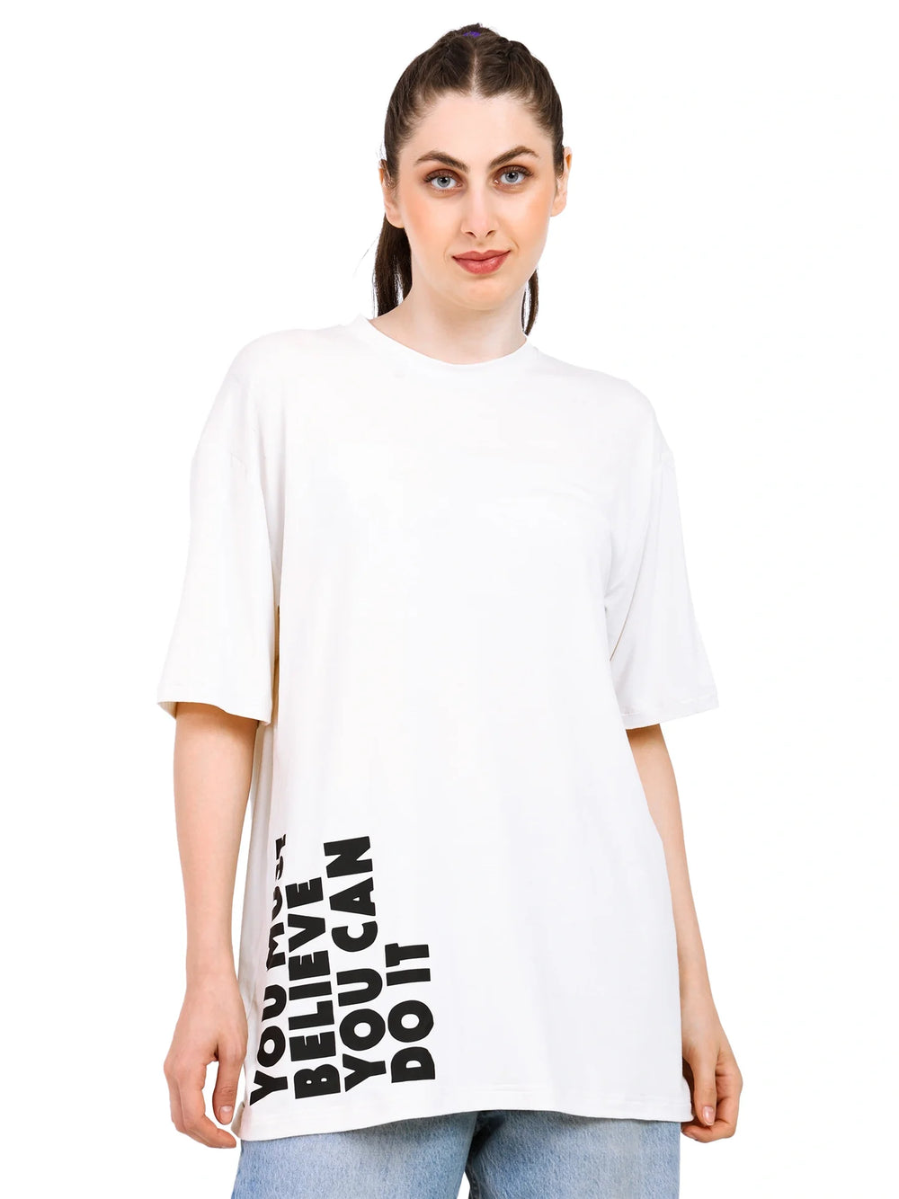 Women Oversized Bamboo T-Shirt – Soft, Breathable & Sustainable - EarthBased 