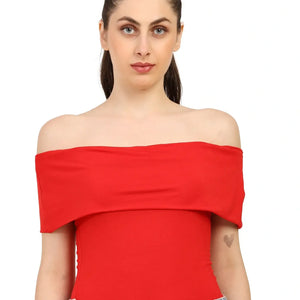 Women's Bamboo Drop Shoulder Top – Ultra Soft, Breathable & Sustainable | Red - EarthBased 