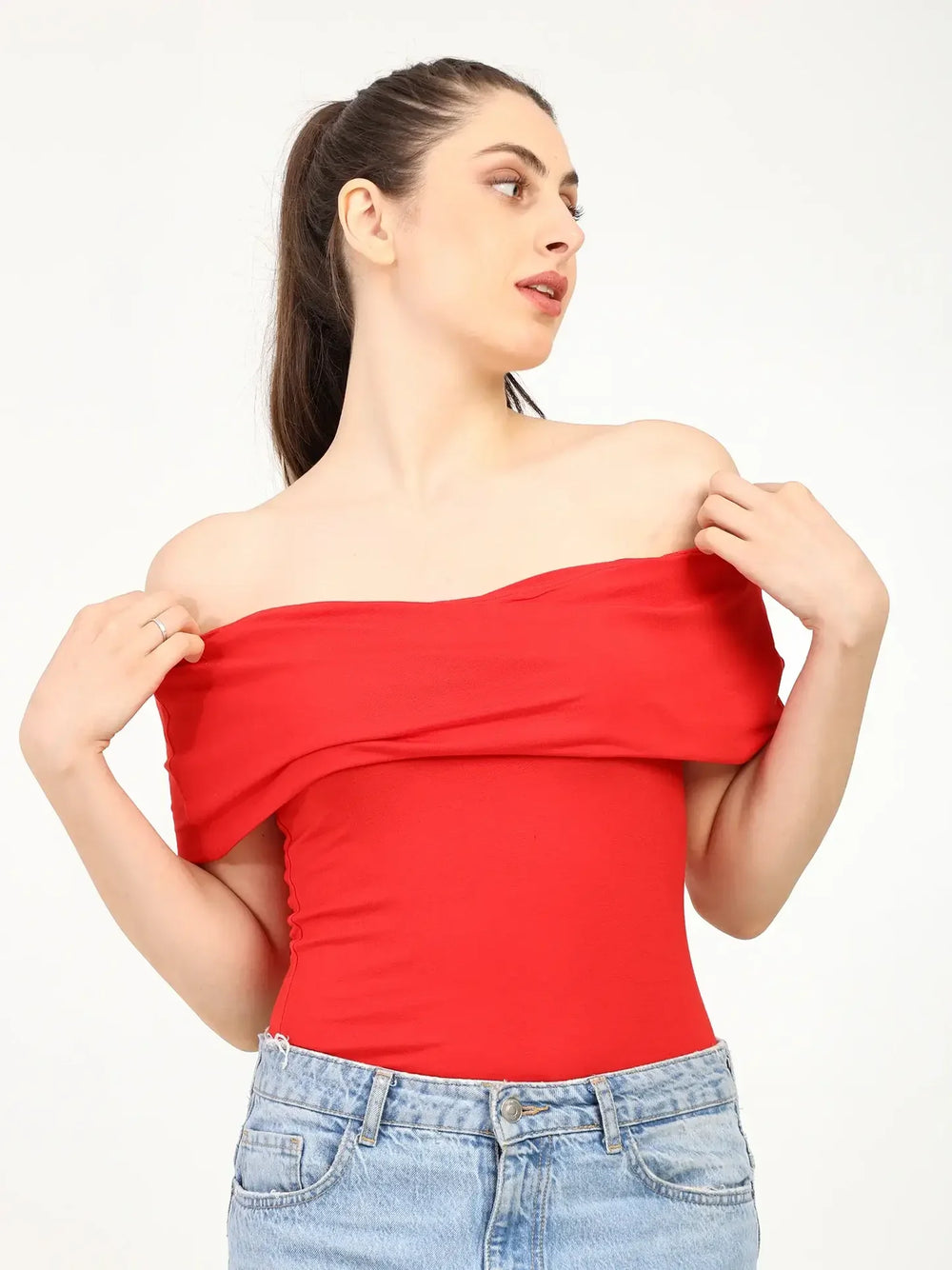 Women's Bamboo Drop Shoulder Top – Ultra Soft, Breathable & Sustainable | Red - EarthBased 