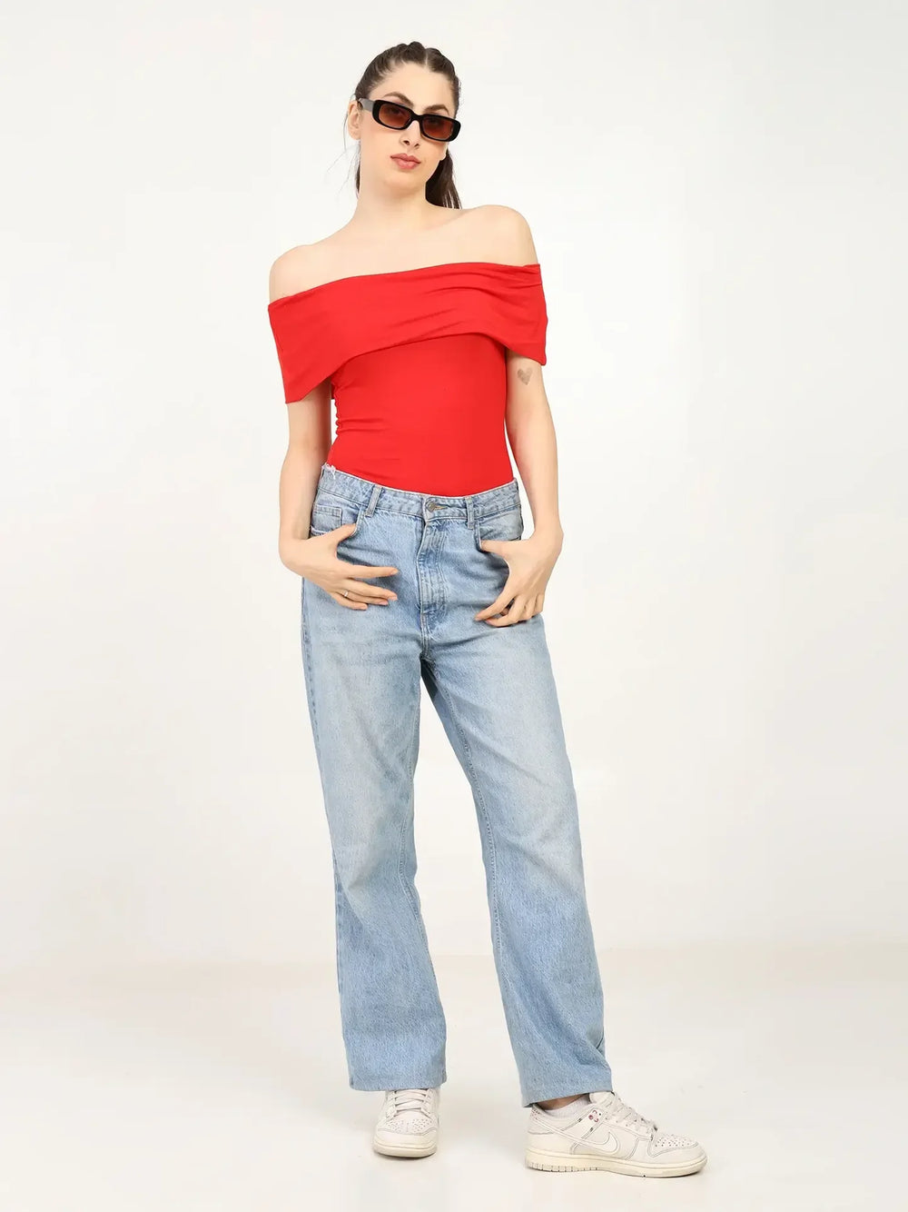 Women's Bamboo Drop Shoulder Top – Ultra Soft, Breathable & Sustainable | Red - EarthBased 