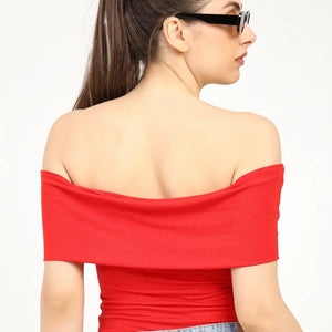 Women's Bamboo Drop Shoulder Top – Ultra Soft, Breathable & Sustainable | Red - EarthBased 
