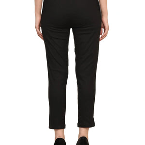 Women’s Linen Palazzo Pants – Effortless Style & Breathable Comfort | Black - EarthBased 