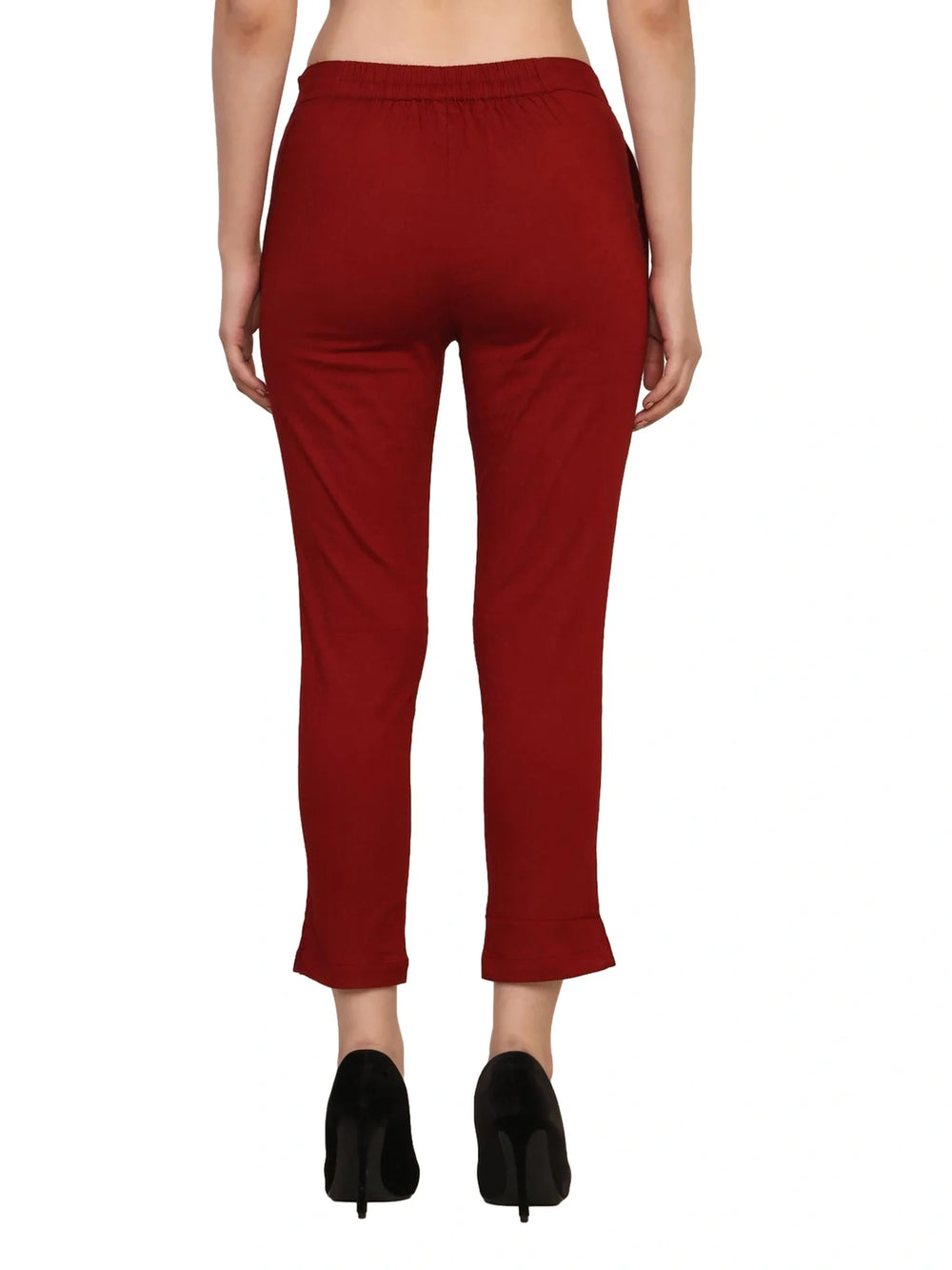 Women’s Linen Palazzo Pants – Effortless Style & Breathable Comfort | Wine Red - EarthBased 