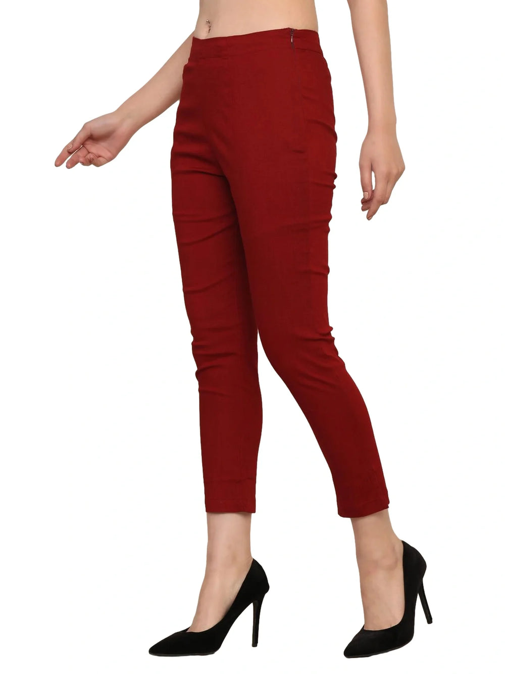 Women’s Linen Palazzo Pants – Effortless Style & Breathable Comfort | Wine Red - EarthBased 