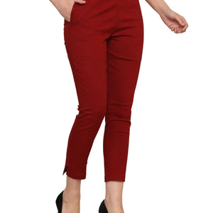 Women’s Linen Palazzo Pants – Effortless Style & Breathable Comfort | Wine Red - EarthBased 