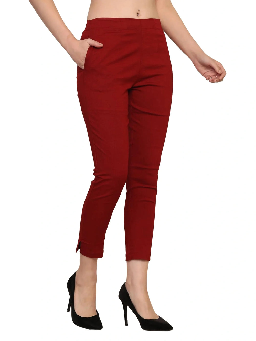 Women’s Linen Palazzo Pants – Effortless Style & Breathable Comfort | Wine Red - EarthBased 