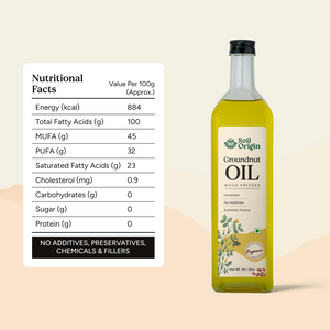 Wood-Pressed Groundnut Oil | Soil Origin - EarthBased 