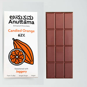 Anuttama | Roasted Almond + Candied Orange | Dark Chocolate Bar | Combo - EarthBased 