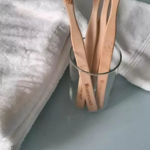 Bamboo Toothbrush With Plant Based Bristles Pack of 4 - EarthBased 