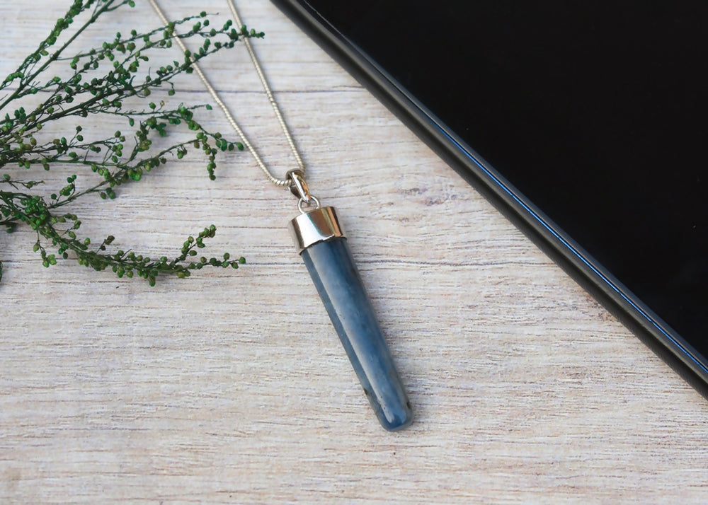 Original Kyanite Pendant For Better Communication & Meditation - EarthBased 