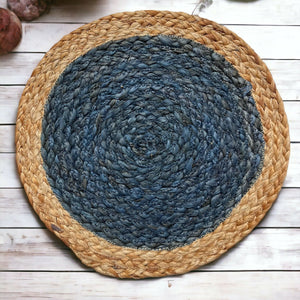 Jute Placemats set of 2 (blue) - EarthBased 