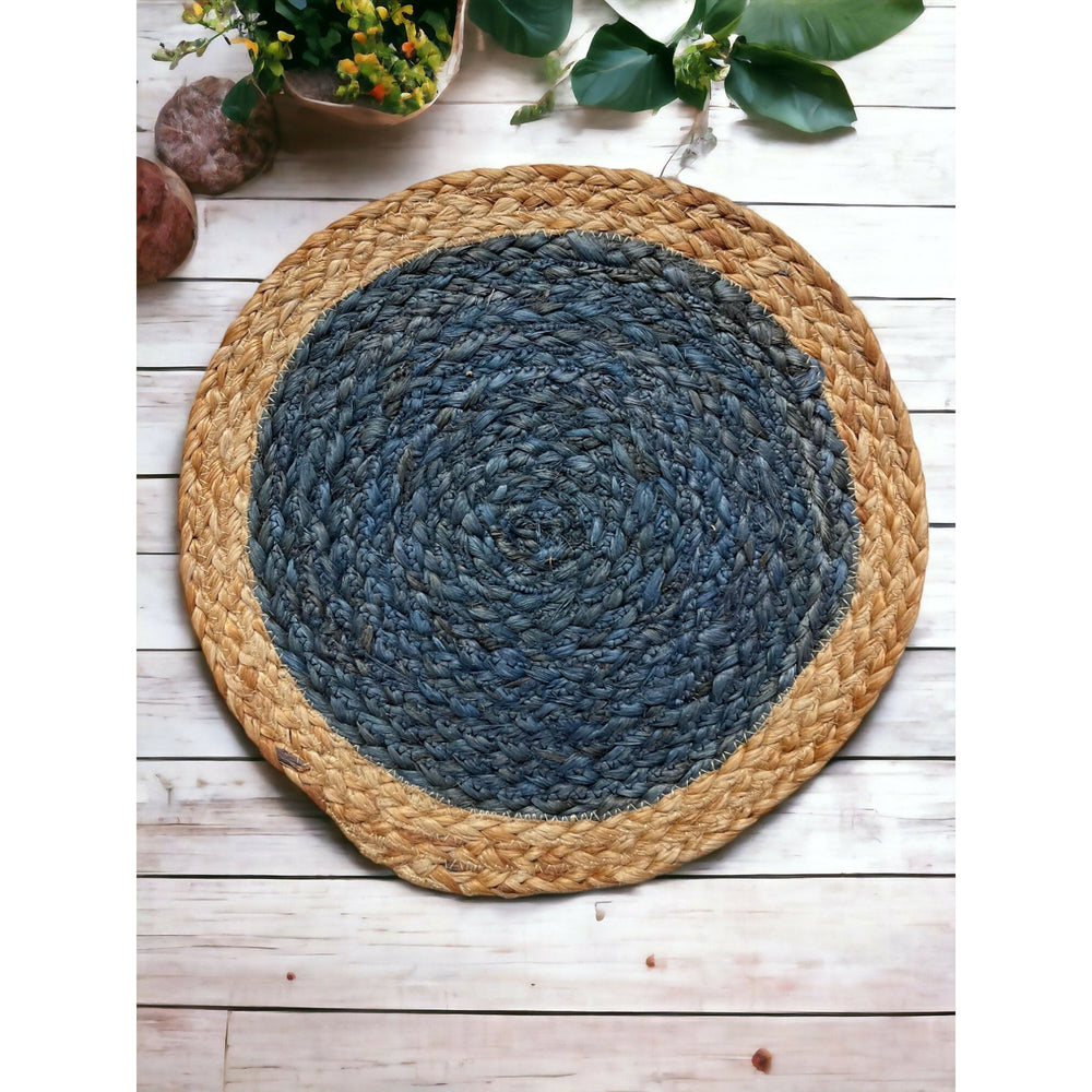 Jute Placemats set of 2 (blue) - EarthBased 