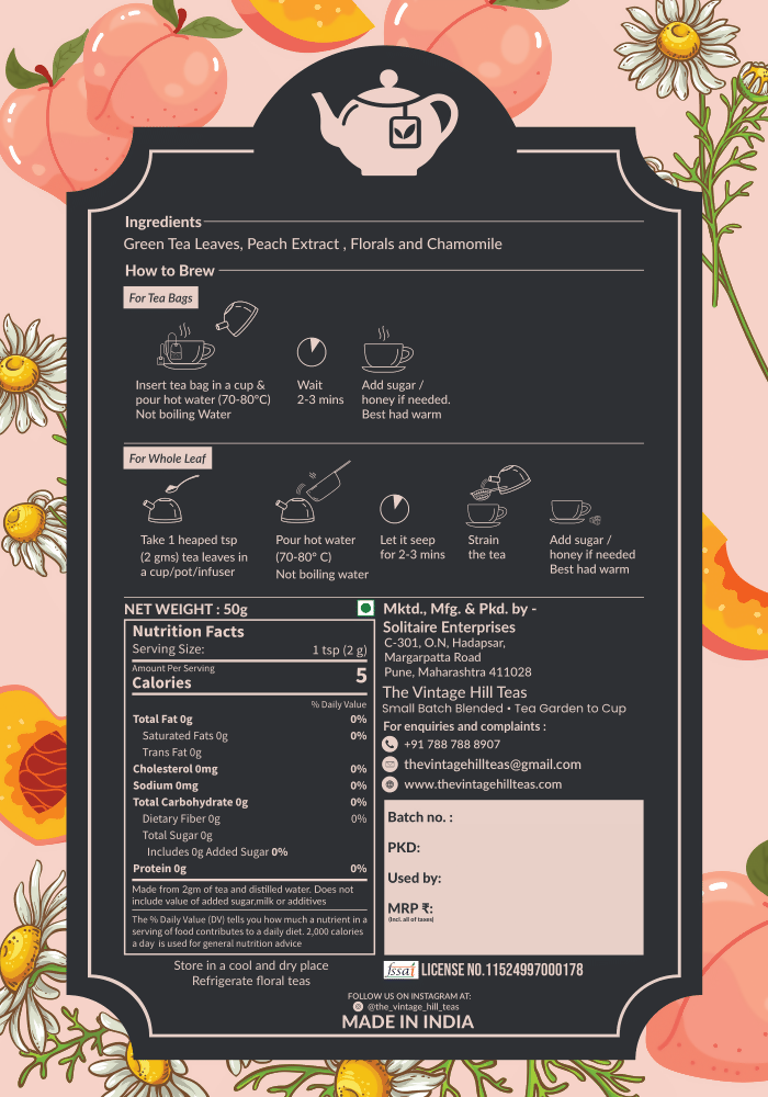 Vintage Peach Serenity - EarthBased 