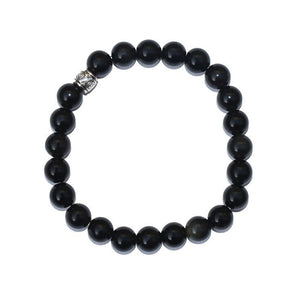 Original Certified Obsidian Bracelet For Balance and Emotional Wellbeing - EarthBased 