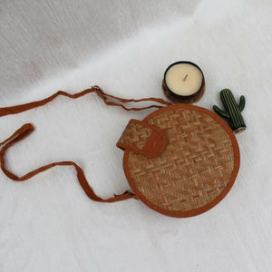 Round Shital Pati Sling Bag - EarthBased 