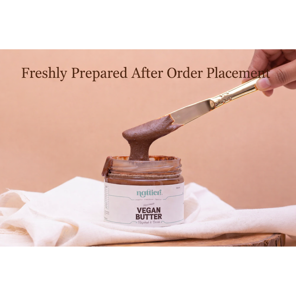 Handmade Chocolate Hazelnut Butter by Nattier by Natasha, vegan spread