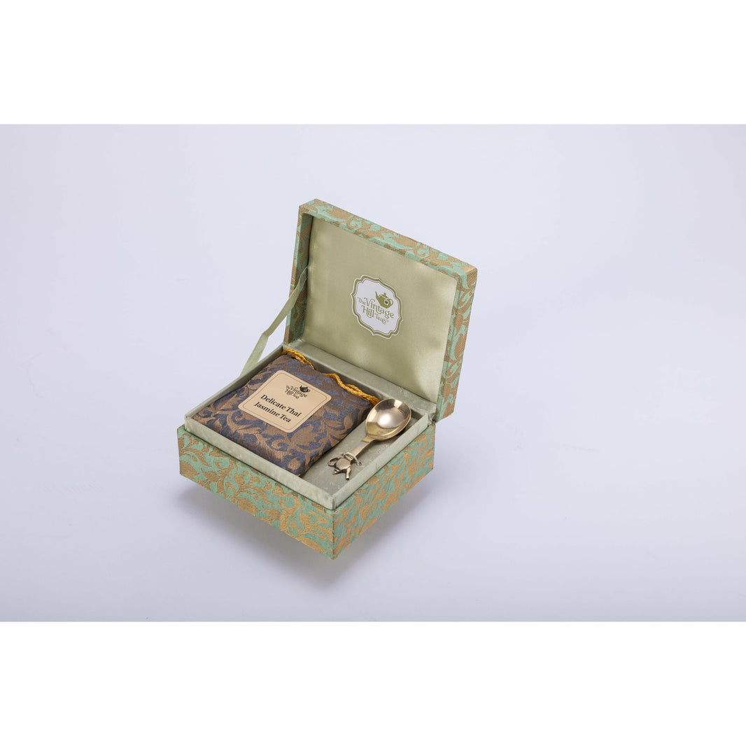 Single Brocade Tea gift box - EarthBased 