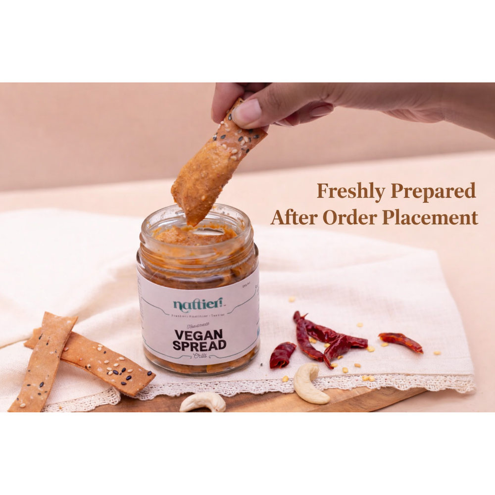 Handmade Vegan Chilly Spread by Nattier by Natasha, sweet and spicy plant-based spread