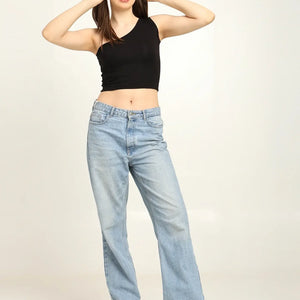 Gen Z Bamboo One Shoulder Top – Soft, Breathable & Sustainable Fit - EarthBased 