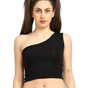 Gen Z Bamboo One Shoulder Top – Soft, Breathable & Sustainable Fit - EarthBased 