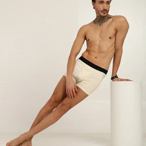 Bamboo Men’s Ultra-Soft Trunks & Boxers | Black & Cream | Pack of 2 - EarthBased 