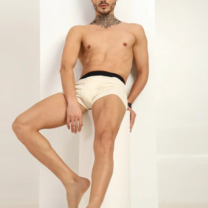 Bamboo Men’s Ultra-Soft Trunks & Boxers | Black & Cream | Pack of 2 - EarthBased 