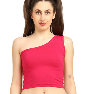 Gen Z Bamboo One Shoulder Top – Soft, Breathable & Sustainable Fit - EarthBased 