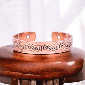 Pure Copper Magnetic Therapy Band - kada for Arthritis Relief with Powerful Magnets - EarthBased 