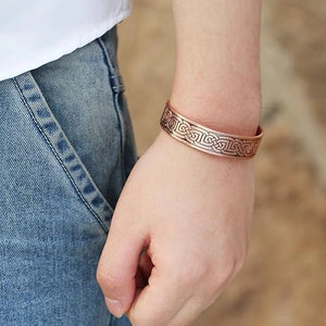 Pure Copper Magnetic Therapy Band - kada for Arthritis Relief with Powerful Magnets - EarthBased 